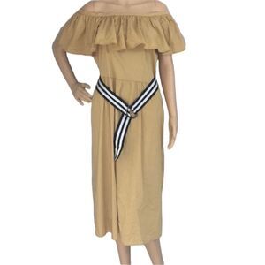 Who What Wear Women’s Off The Shoulder Ruffle Dress. L